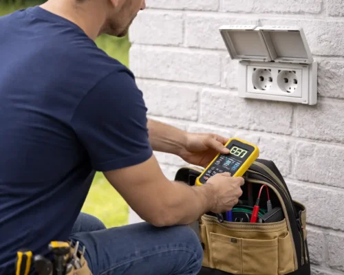 Fejlfinding af udendørs stikkontakt