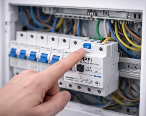 Kontrol efter montering af HPFI afbryder