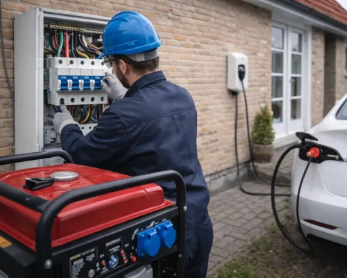 arbejde med tre faset strøm i hus