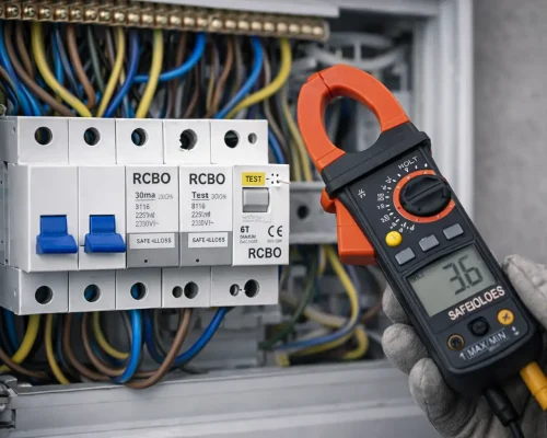 kontrol af RCBO afbryder