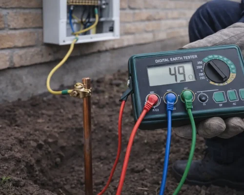 kontrol efter installation af jordspyd