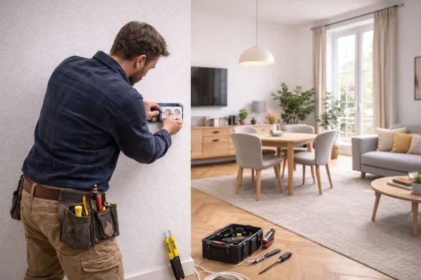 montering af stikkontakt