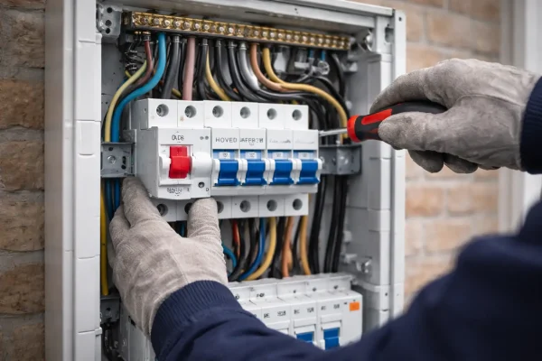 udskiftning af hovedafbryder